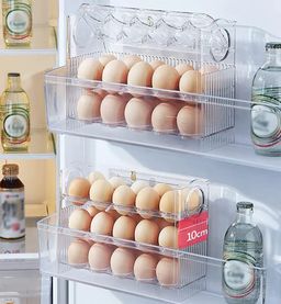Transparent flip egg box