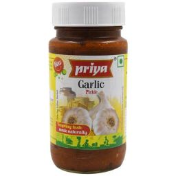 Priya Pickle - Garlic, 300 g Bottle