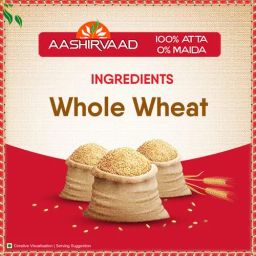 Aashirvaad Atta/Godihittu - Whole Wheat, 10 kg