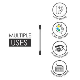 Tulips Eco - Friendly Cotton Ear Buds/Swabs In A PP Jar, 100 pcs PP Jar