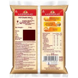 Aashirvaad MP Chakki Atta - 100% Wheat, 0% Maida, 5 kg