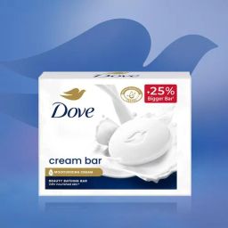 Dove Cream Beauty Bathing Bar For 24 Hour Nourished Skin with Nutrient Serum PO8