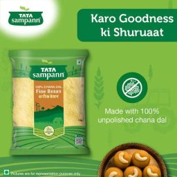 Tata Sampann Fine Besan/Kadale Hittu - 100% Chana Dal, 1 kg
