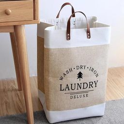 Large capacity foldable laundry deluxe basket 
