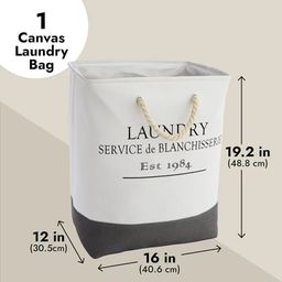 Canvas Laundry basket multi-purpose basket with handle