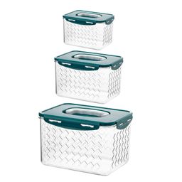 3pcs heavy acrylic fridge storage containers 