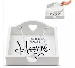 Wooden serviette holder 