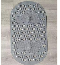 Bathroom antislip mat with footprints