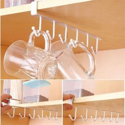 Under shelf metallic organizer