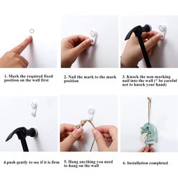10pcs Multipurpose Hooks 