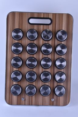 17pcs spice jars set with stand