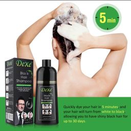 400ml Black Dyed Shampoo Black Hair Dye Herbal Ingredients Ginseng Ginger Ganoderma Lucidum White Hair Dyed Black Repair Hair