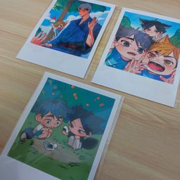 Haikyuu Fanart Square Polaroid - Inarizaki