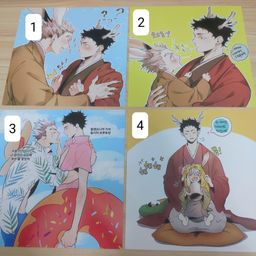 Haikyuu Fanart Square Postcard - Bokuaka
