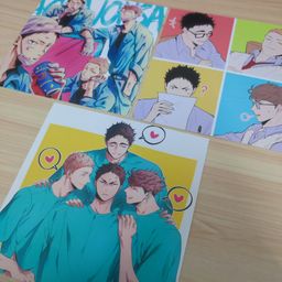 Haikyuu Fanart Square Postcard - Aoba Johsai