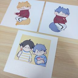 Haikyuu Fanart Square Postcard - Inarizaki