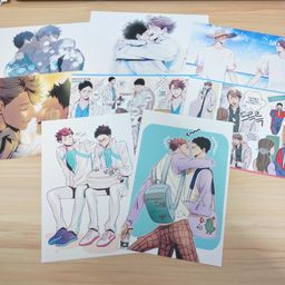 Haikyuu Fanart Postcard - Iwaoi