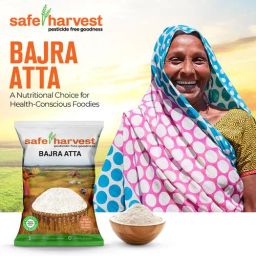 Safe Harvest Bajra Atta - Pesticide Free, 500 g
