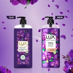 Lux Body Wash Fragrant Skin Black Orchid Scent & Juniper Oil SuperSaver XL Pump Bottle with Long Lasting Fragrance Glycerine Paraben Free Extra Foam, 750 ml Bottle