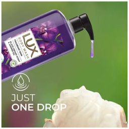 Lux Body Wash Fragrant Skin Black Orchid Scent & Juniper Oil SuperSaver XL Pump Bottle with Long Lasting Fragrance Glycerine Paraben Free Extra Foam, 750 ml Bottle