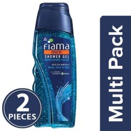 Fiama Men Refreshing Pulse Shower Gel, 2x250 ml (Multipack)