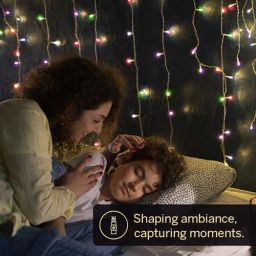 Halonix LED String/Rice Light - Twinkle 46 LED Decorative Light, 10 m, Muticoloured, Copper, Diwali/Christmas/Home Decor, 1 pc