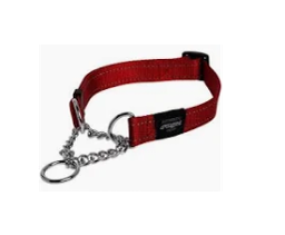 ROGZ  UTILITY CONTROL COLLAR CHAIN (XL) RED REFLECTIVE