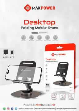 Mak Power MH-01 Desktop Folding Mobile Stand