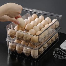 Acrylic egg tray  with lid
