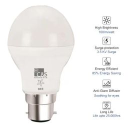C&S Electric Chandra LED Lamp - Cool Daylight White, Round, 3 Watts, B22 Base, 1 pc