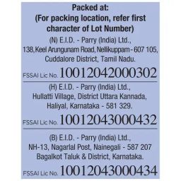 Parry's Pure Refined - Sugar Sulphur Free/Sakkare, 1 kg Pouch