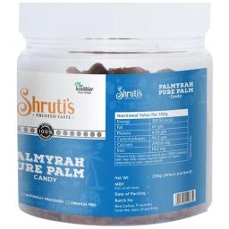 Shruti's SHRUTI'S PALMYRAH PURE PALM CANDY 250 GM JAR - Naturally Proce 250 g Jar, 250 g Jar