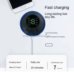 Mini Electric Neck Massager Cervical Massage Stickers Back Massager Stimulator Patch Pad