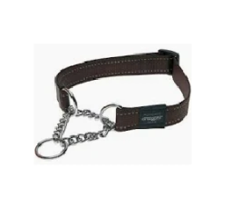 ROGZ  UTILITY CONTROL COLLAR CHAIN (M) BLACK REFLECTIVE