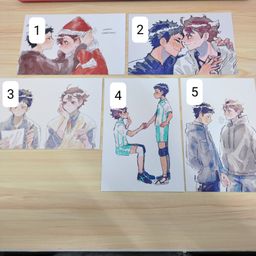 Haikyuu Fanart Postcard - Iwaoi