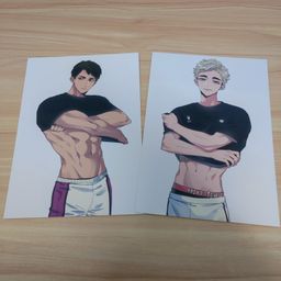 Haikyuu Fanart Postcard - Abs