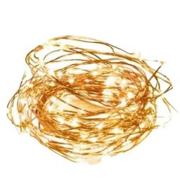 Syska 100 LEDs String Light - 2.5 Watt, 10 M, Yellow, Festive Home Décor, For Diwali, Party, Patio Lawn, 1 pc