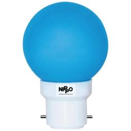 Nippo LED Bulb - Assorted, Round, 0.5 Watts, B22 Base, 1 pc