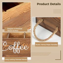 Wooden Coffee / Tea organizer