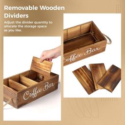 Wooden Coffee / Tea organizer