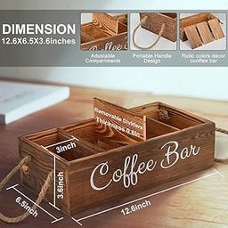 Wooden Coffee / Tea organizer