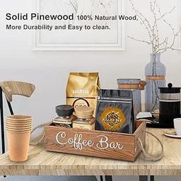 Wooden Coffee / Tea organizer