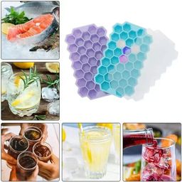 Reusable honeycomb silicone ice cube mould 