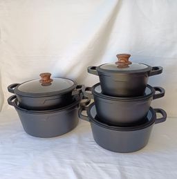 Concave 10pcs cooking pots