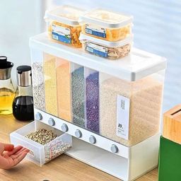 6 compartment cereals dispenser 
