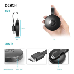 Direct sale Anycast HD wireless receiver with screen device for mobile TV