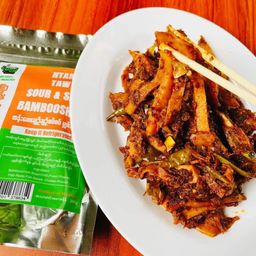 Easy Way_ထန်းတော ပုစွန်ခြောက်မျှစ်ချဉ်ချဉ်စပ်ကြော်