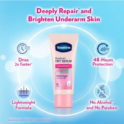Vaseline Dry Serum GlutaGlow Ampoule Deodorant Underarm