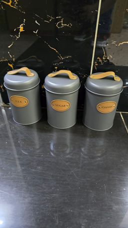 3pc Alloy  Canister Set