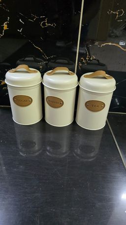 3pc Alloy  Canister Set